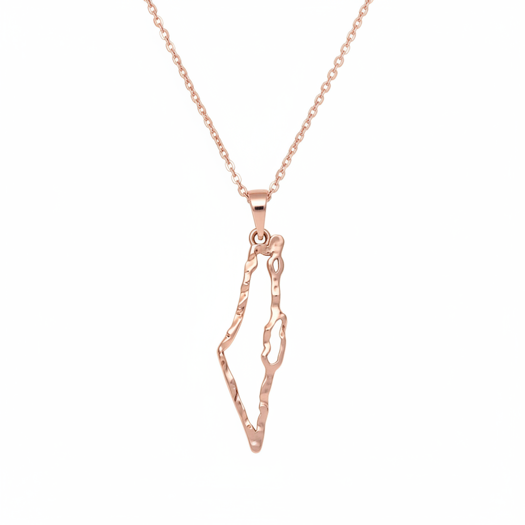 Rose Gold Israel Pendant
