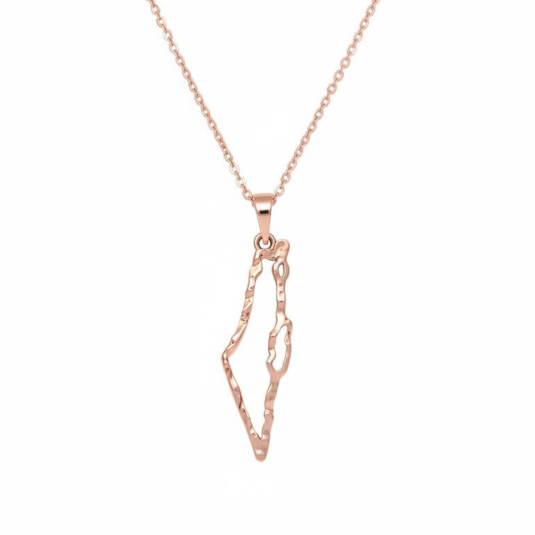 Rose Gold Israel Pendant