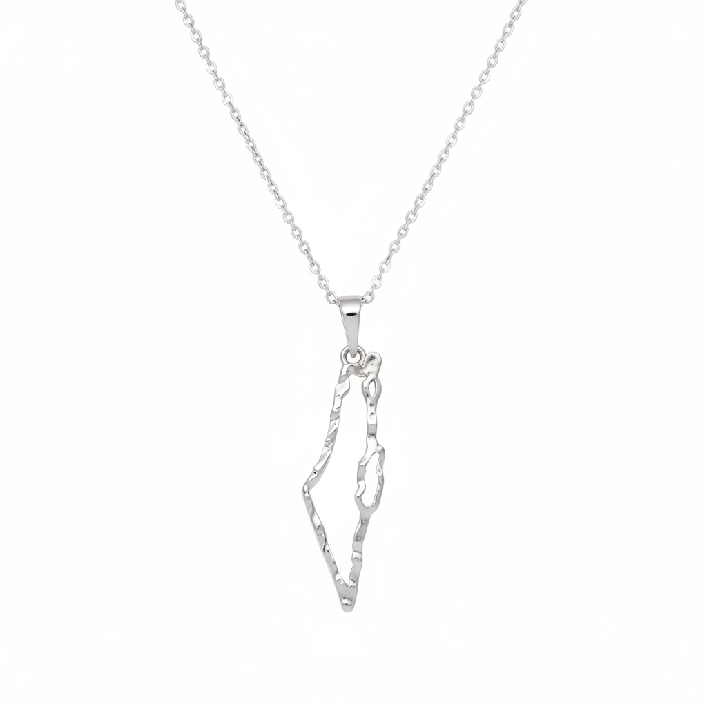 White Gold Israel Pendant