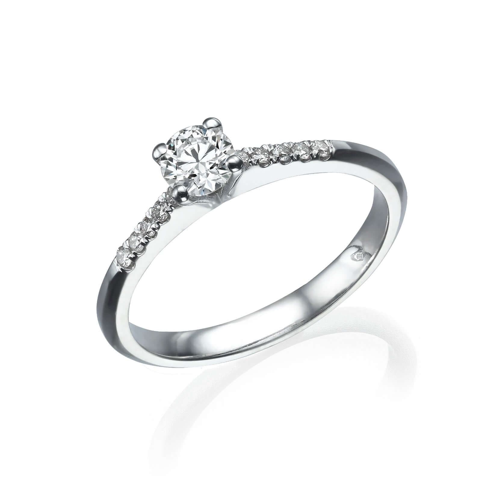 טבעת יהלום אירוסין קלאסית ומדויקת
