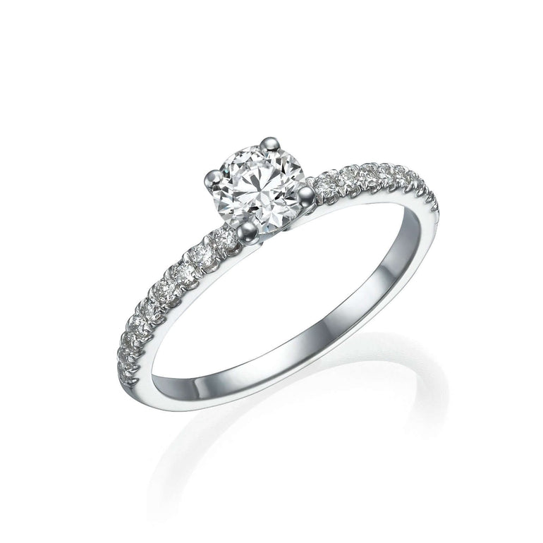 טבעת אירוסין יהלום קלאסית ומדויקת